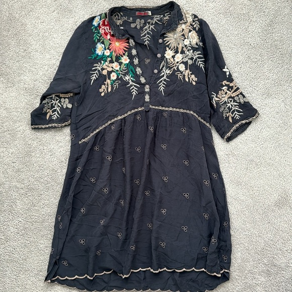 🍁🍂Johnny Was Embroidered Dress - Picture 1 of 16